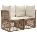 Havesofa Sæt 8 stk. 8-Antal sæder Beige polyrattan