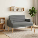 Lænestol med knap tufting Mørkegrå 116 x 67 x 80 cm Stof