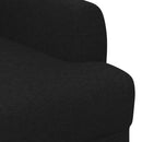 Lænestol med knap tufting Sort 116 x 67 x 80 cm Stof