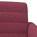 Lænestol med knap tufting Vinrød 116 x 67 x 80 cm Stof