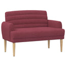 Lænestol med knap tufting Vinrød 116 x 67 x 80 cm Stof