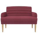 Lænestol med knap tufting Vinrød 116 x 67 x 80 cm Stof