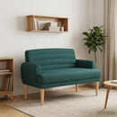 Lænestol med knap tufting Mørkegrøn 116 x 67 x 80 cm Stof