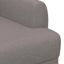 Lænestol med knap tufting Gråbrun 116 x 67 x 80 cm Stof