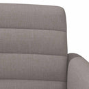 Lænestol med knap tufting Gråbrun 116 x 67 x 80 cm Stof