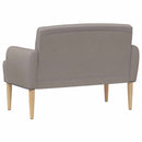 Lænestol med knap tufting Gråbrun 116 x 67 x 80 cm Stof