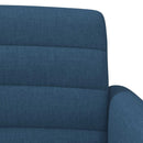Lænestol med knap tufting Blå 116 x 67 x 80 cm Stof