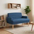 Lænestol med knap tufting Blå 116 x 67 x 80 cm Stof