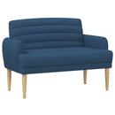 Lænestol med knap tufting Blå 116 x 67 x 80 cm Stof