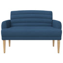 Lænestol med knap tufting Blå 116 x 67 x 80 cm Stof