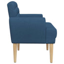 Lænestol med knap tufting Blå 116 x 67 x 80 cm Stof