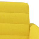 Lænestol med knap tufting Lys Gul 116 x 67 x 80 cm Stof