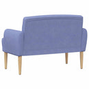 Lænestol med knap tufting Jeans blå 116 x 67 x 80 cm Stof