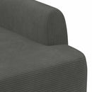 Lænestol med knap tufting Mørkegrå 116 x 67 x 81 cm Velourstof