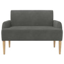 Lænestol med knap tufting Mørkegrå 116 x 67 x 81 cm Velourstof