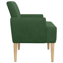 Lænestol med knap tufting Jungle Grøn 116 x 67 x 81 cm