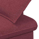 Lænestol med knap tufting Vinrød 111 x 68 x 80 cm Stof