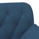 Lænestol med knap tufting Blå 111 x 68 x 80 cm Stof
