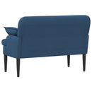 Lænestol med knap tufting Blå 111 x 68 x 80 cm Stof
