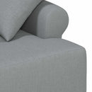 Lænestol med knap tufting Lysegrå 120 x 65 x 79 cm Stof
