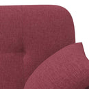 Lænestol med knap tufting Vinrød 120 x 65 x 79 cm Stof