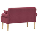 Lænestol med knap tufting Vinrød 120 x 65 x 79 cm Stof