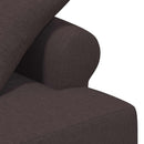 Lænestol med knap tufting Mørk Brun 120 x 65 x 79 cm Stof