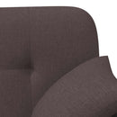 Lænestol med knap tufting Mørk Brun 120 x 65 x 79 cm Stof