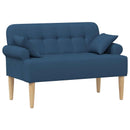 Lænestol med knap tufting Blå 120 x 65 x 79 cm Stof