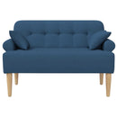 Lænestol med knap tufting Blå 120 x 65 x 79 cm Stof