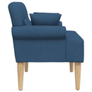 Lænestol med knap tufting Blå 120 x 65 x 79 cm Stof