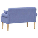 Lænestol med knap tufting Jeans blå 120 x 65 x 79 cm Stof
