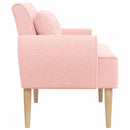 Lænestol med knap tufting Lyserød 117 x 67 x 77 cm Bouclé
