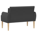 Lænestol med knap tufting Mørkegrå 117 x 67 x 77 cm Bouclé