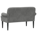 Lænestol med knap tufting Mørkegrå 120 x 66 x 78 cm Fløjl