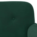 Lænestol med knap tufting Mørkegrøn 120 x 66 x 78 cm Fløjl