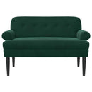 Lænestol med knap tufting Mørkegrøn 120 x 66 x 78 cm Fløjl