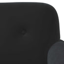 Lænestol med knap tufting Sort 120 x 66 x 78 cm Fløjl
