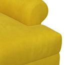 Lænestol med knap tufting Gul 120 x 66 x 78 cm Fløjl