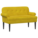 Lænestol med knap tufting Gul 120 x 66 x 78 cm Fløjl