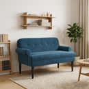 Lænestol med knap tufting Blå 120 x 66 x 78 cm Fløjl