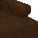 Lænestol med knap tufting Brun 120 x 65 x 78 cm