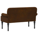 Lænestol med knap tufting Brun 120 x 65 x 78 cm