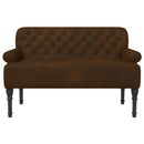 Lænestol med knap tufting Brun 120 x 65 x 78 cm