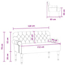 Lænestol med knap tufting Brun 120 x 65 x 78 cm