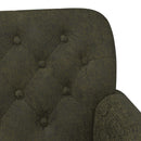 Lænestol med knap tufting Army Grøn 120 x 65 x 78 cm
