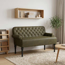 Lænestol med knap tufting Army Grøn 120 x 65 x 78 cm