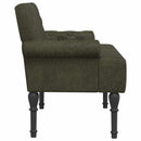 Lænestol med knap tufting Army Grøn 120 x 65 x 78 cm