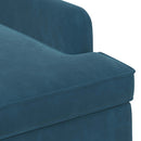 Lænestol med knap tufting Blå 111 x 65 x 79 cm Fløjl