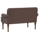 Lænestol med knap tufting Brun 120 x 65 x 77 cm Kunstlæder